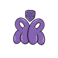 a purple balloon with the word'rowe renderer'on it